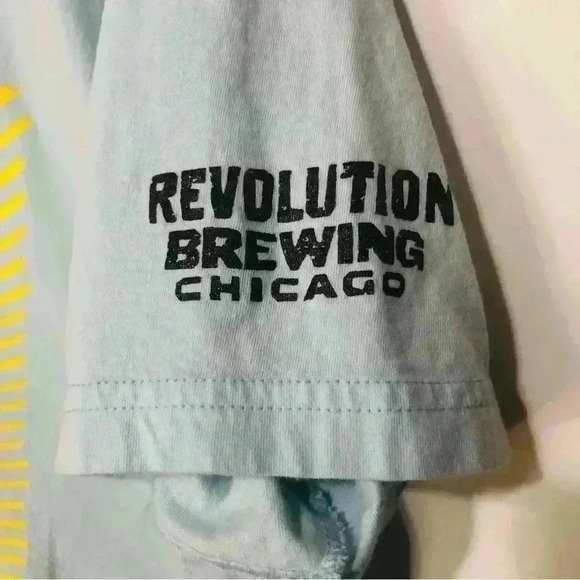 Revolution Brewing Company Women Sz Large T Shirt Beer Bundle Black Light Blue - Picture 9 of 14